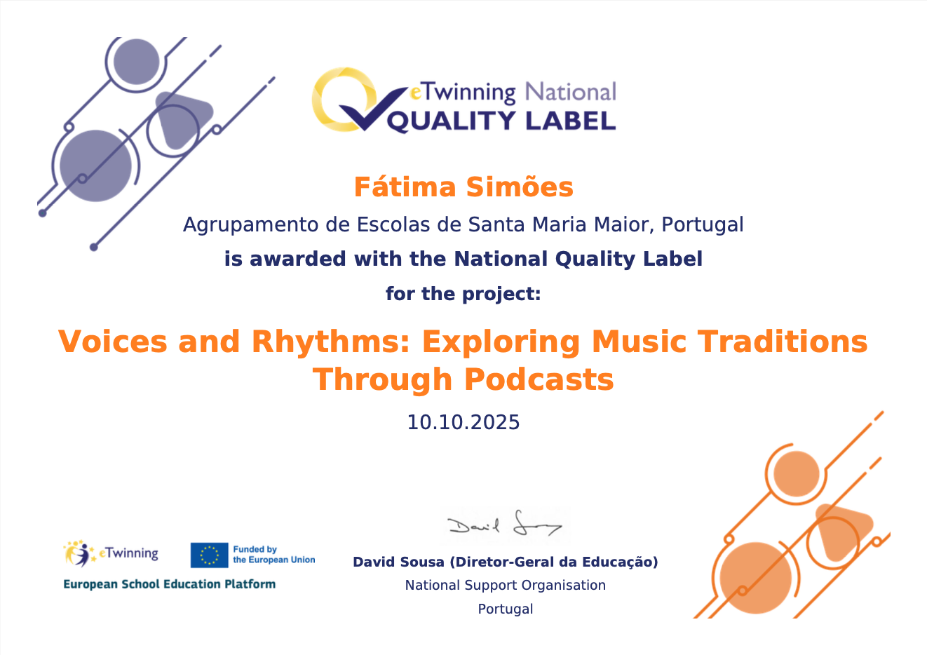 eTwinning National Quality Label